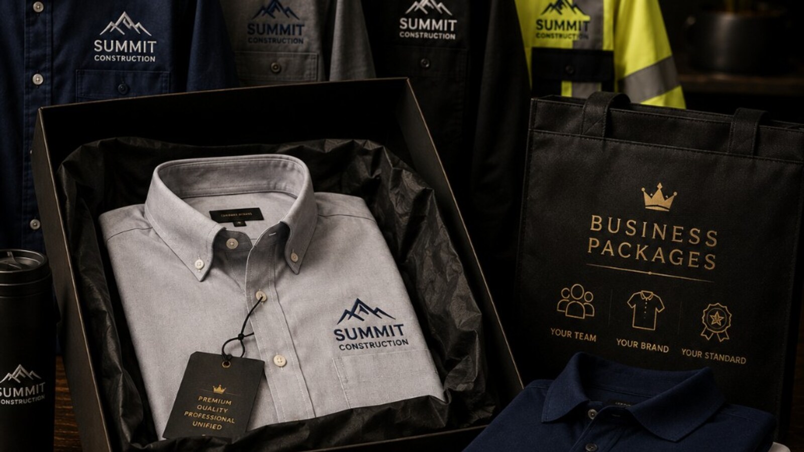 Shirt Boss business packages and branded uniforms